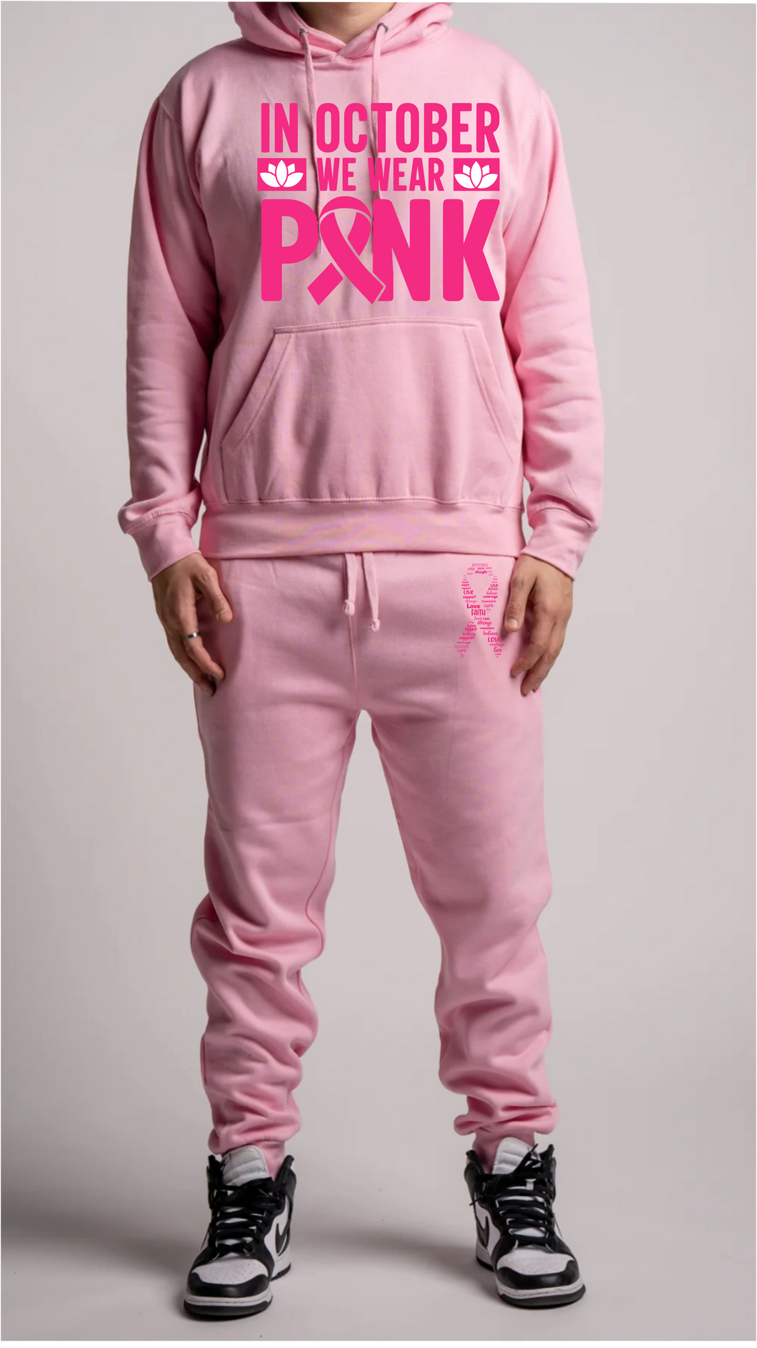 Pink Hooded Sweatsuit